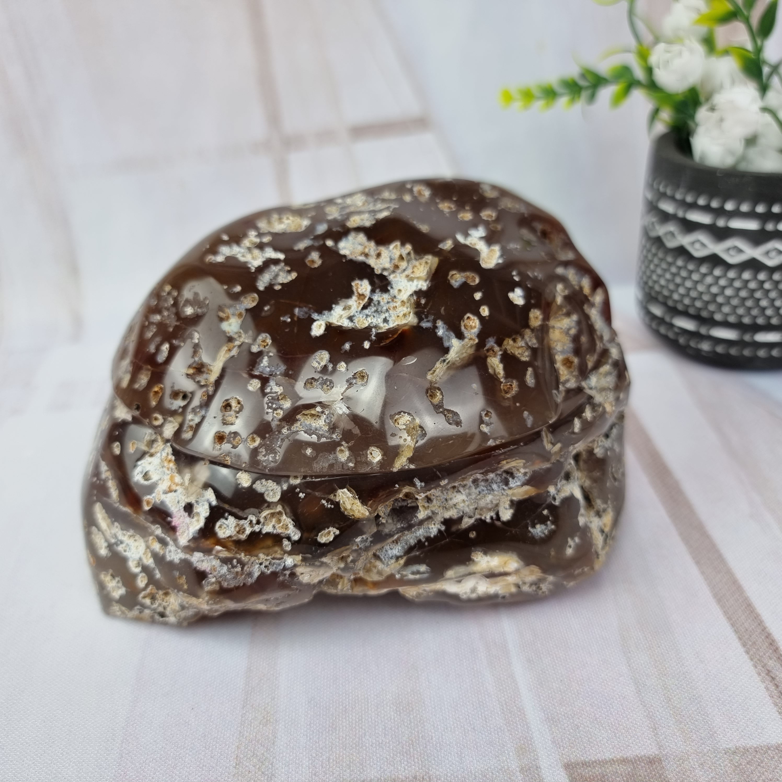 Porta Joias de Àgatas ESPECIAIS | Peças Polidas | Produto Exclusivo Único | Peça Artesanal BR Crystals