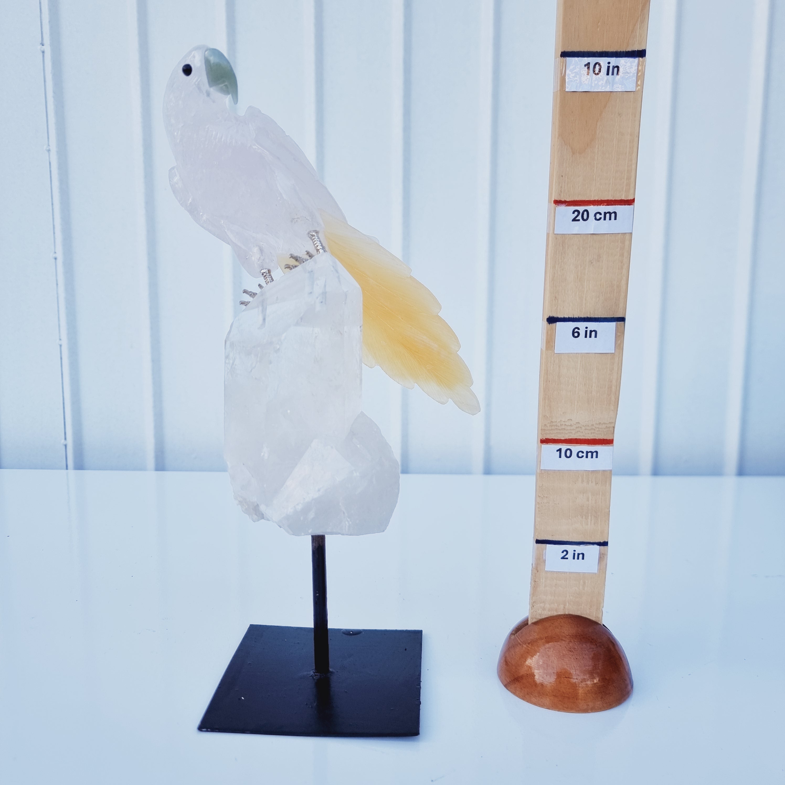 Pássaro de Cristal Natural Especial | Peso 1,20 Kgs, Altura 29 cm | Exclusivo, Energia e Beleza